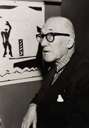 Le Corbusier, Orig.-Photographie. Paris 1963 GROSSFORMAT !