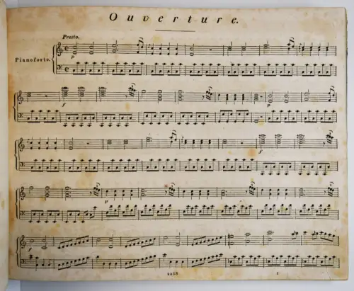 Mozart, Die Entführung aus dem Serail 1818 Plattennr 2268 FRÜHER KLAVIERAUSZUG