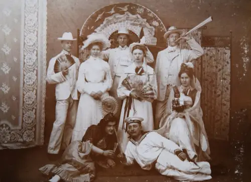 SINGAPUR - 34 ORIG.-PHOTOGRAPHIEN Kostümfest.... 1904 KOSTÜME - CHINA