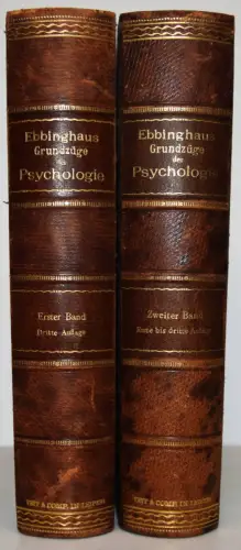 Ebbinghaus, Grundzüge der Psychologie - 1911-1913