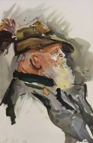 Slevogt, Max. Prinzregent Luitpold. Aquarelle aus Neuschwanstein - 1918