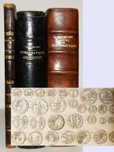 Barthelemy, Nouveau manuel complet de numismatique - 1853 et 1866 MÜNZEN COINS