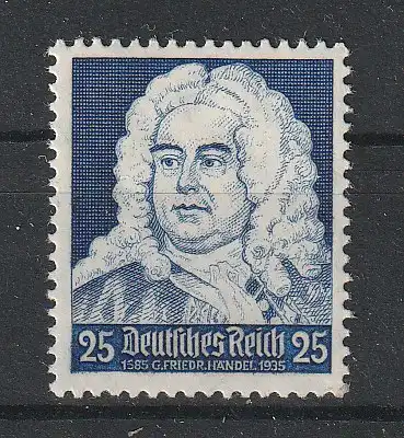 DR: "Händel" mit PF I, ** (MNH), geprüft