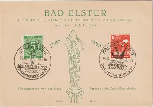 Ereigniskarte 100 Jahre Staatsbad Bad Elster