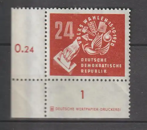 DDR-Druckvermerke: Volkswahlen 1950  (DZ)