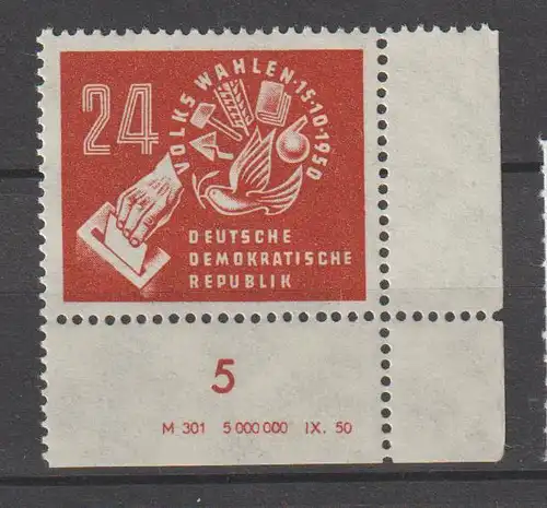 DDR-Druckvermerke: Volkswahlen 1950  (DV)