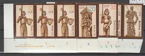 DDR-Druckvermerke:: Rolandsäulen (1987) DV