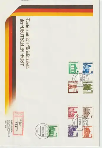 DDR Schmuck-FDC "DM-Dauerserie"