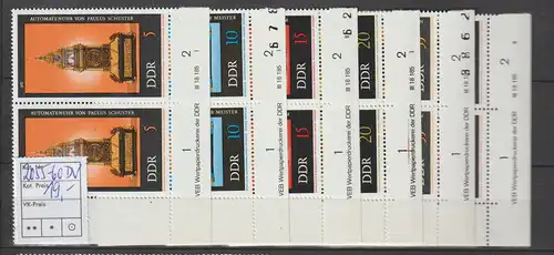 DDR-Druckvermerke::Alte Uhren (1975)