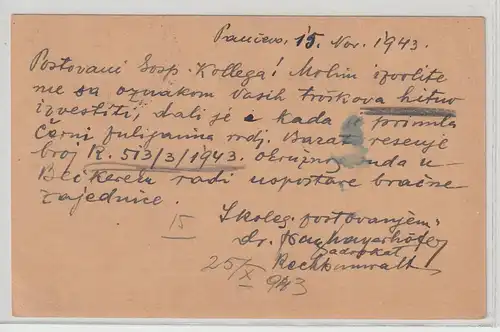 Dt. Bes. Serbien P5, zensiert