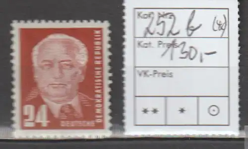 DDR Pieck I: 24 Pfg. in b-Farbe, **, geprüft