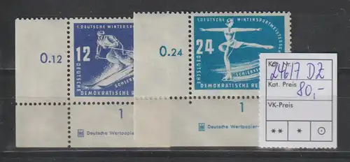 DDR-Druckvermerke: Wintersport Schierke 1950 - DZ -, **