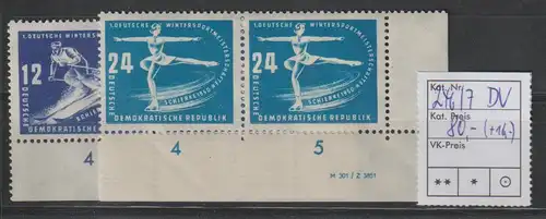 DDR-Druckvermerke: Wintersport Schierke 1950 - DV -, **