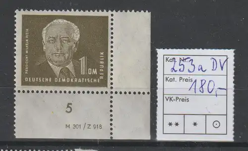 DDR-Druckvermerke: 1 DM Pieck I, **