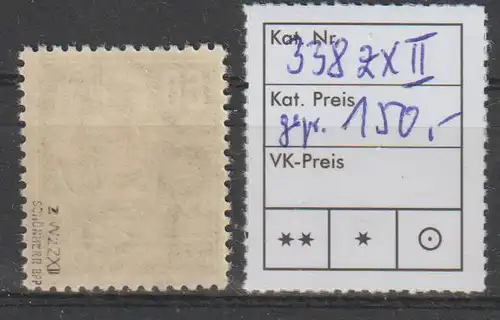 DDR Köpfe II spezial: 60 Pfg. in Variante z xII, **, BPP-geprüft