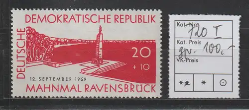 DDR spezial: Ravensbrück mit PF I, **, gepr.