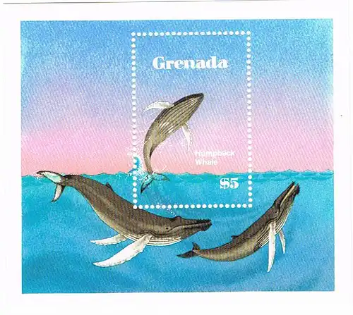 Grenada: Meeresfische; Satz und Block