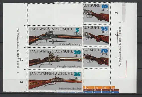 DDR Druckvermerke: Suhler Jagdwaffen (1978); mit Leerfeld