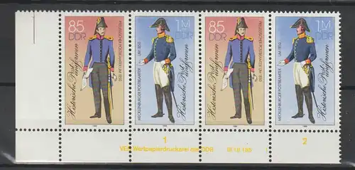 DDR Druckvermerke: Hist. Postuniformen (198)