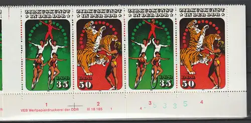 DDR Druckvermerke: Zirkuskunst II (1985)