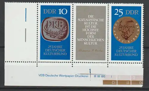 DDR Druckvermerke: Kulturbund (1970)