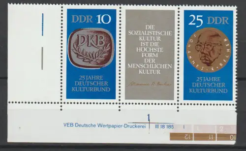 DDR Druckvermerke: Kulturbund (1970)