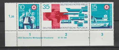 DDR Druckvermerke: Rotes Kreuz (1972)