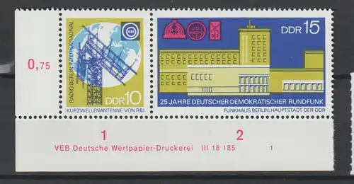 DDR Druckvermerke: 25 Jahre DDR-Rundfunk (1970)