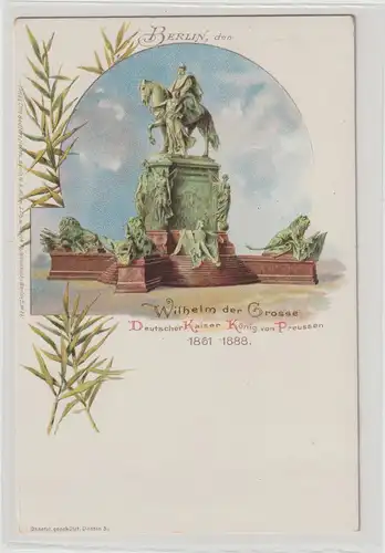 DR Privatganzsache PP 9: Denkmal Wilhelm der Große