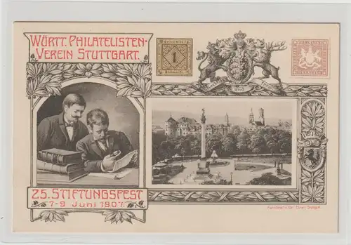 DR Privatganzsache PP 27: Württ. >Philat.-verein Stuttgart 1907