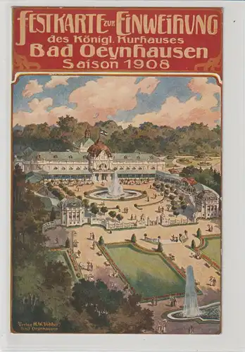 DR Privatganzsache PP 27: Einwg. d. Kurhauses Bad Oeynhausen, 1908
