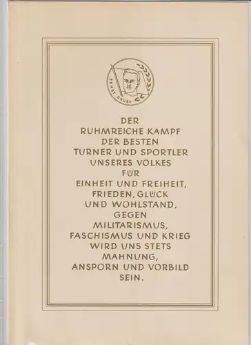 DDR-Gedenkblatt, FIR "Der ruhmreiche Kampf..." in Bronze