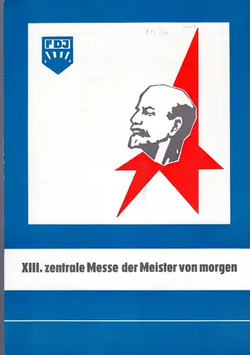 DDR-Gedenkblatt, XIII. zentrale Messe der Meister von morgen