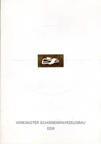DDR-Gedenkblatt, Vereinigter Schienenfahrzeugbau DDR, A3-1973