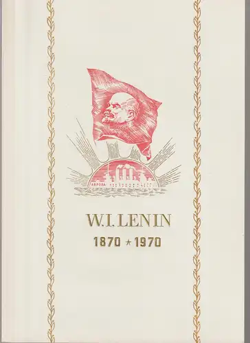 DDR-Gedenkblatt: Lenin in Fahne; "b"