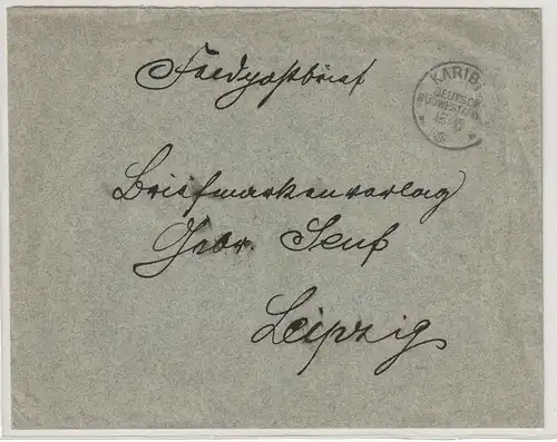 DSW: Sauberer Feldpostbrief von Karibib an die Gebr. Senf
