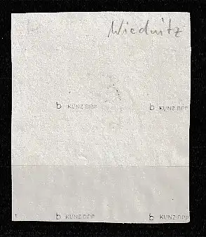 Ostsachsen Nr. 48 A in b-Farbe im gest. Viererblock, geprüft Kunz BPP