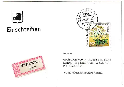 "Wende-Beleg": Umbenennung von Marxwalde in Nhbg.