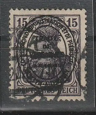 Allenstein Nr. 17 in b-Farbe, gestempelt, geprüft, 