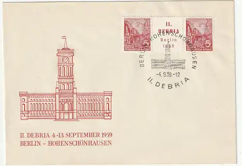 DDR-FDC: Debria-Zusammendruck W Zd 22