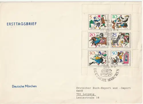 DDR-FDC: Kleinbogen "Tischlein deck dich"