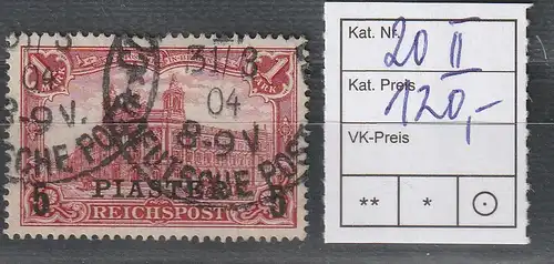 Türkei, Nr. 20 in Type II, geprüft Richter. gest.