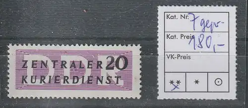DDR-ZKD, Nr. 7, **, geprüft Mayer 