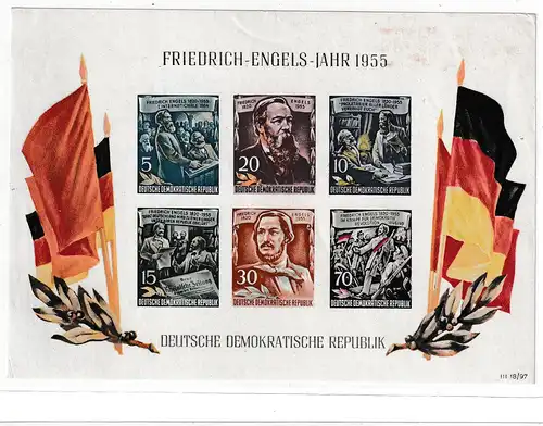 DDR: Engels-Block, postfrisch, bestgeprüft