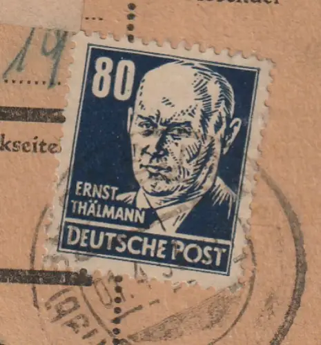 DDR, Mi.-Nr. 339 xb XI, gestempelt auf PKA, FA. Paul.