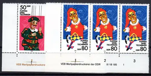 DDR, Puppenspiel mit DV, postfrisch