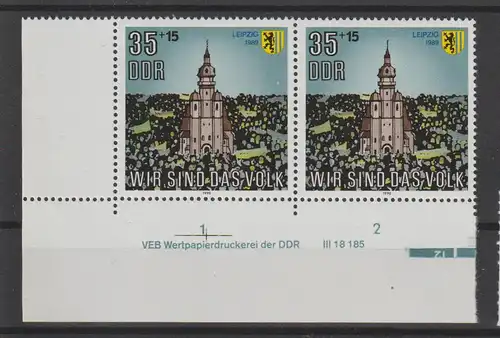 DDR, Wir sind das Volk mit DV, postfrisch