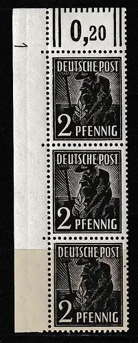 Gem.-ausg. 2 Pfg.. AS: mit DZ 1 (positiv) **