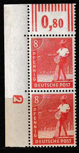 Gem.-ausg. 8 Pfg.. AS: mit DZ 2 oder 8 (negativ) **