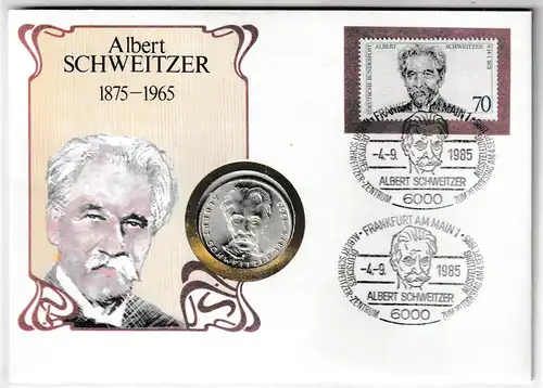Numisbrief "Albert Schweitzer"